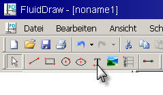 Eigene Zeichnungsrahmen in FluidDraw einbinden -- Eigene Rahmen können, wenn Sie im DXF-Format vorliegen, über <DXF-Import> importiert werden.