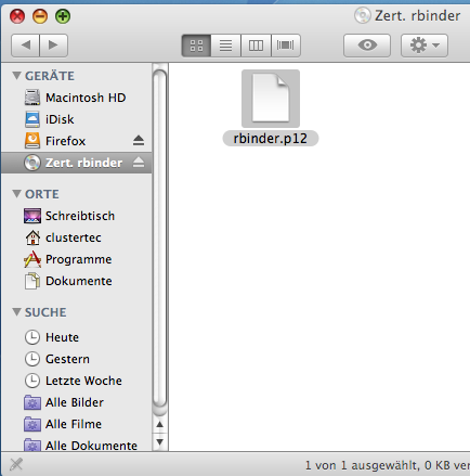 2. Mac 2.1 Zertifikatimport bei Nutzung von Safari bzw.