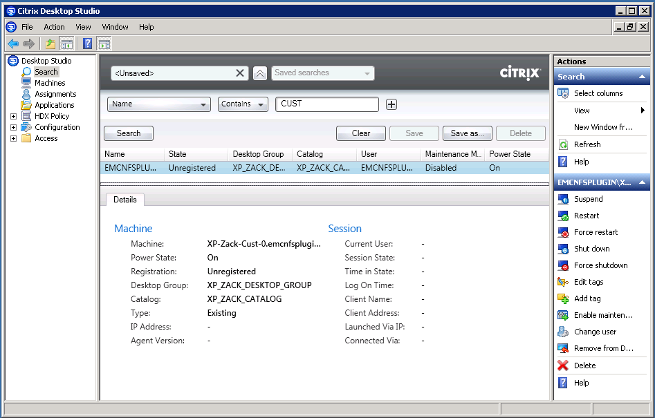 Virtual Storage Integrator (VSI) Support für Citrix XenDesktop Erstellung virtueller