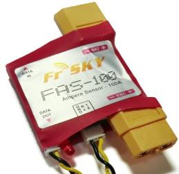 FrSky FAS-100 der 100A Stromsensor der am Datenport des Empfänger oder am FrSky-Hub angeschlossen wird 2.
