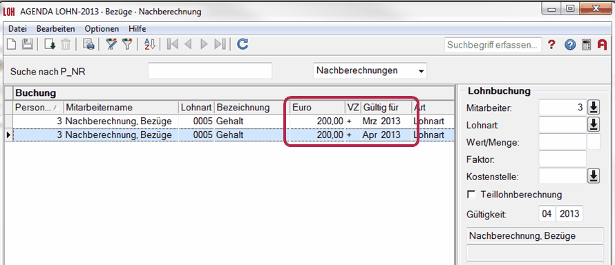 Seite 3 In der Übersicht der Festbezüge sehen Sie die Entwicklung des Gehalts: Ohne Gehaltshistorie Festbezug öffnen und einfach die Betragshöhe ändern.