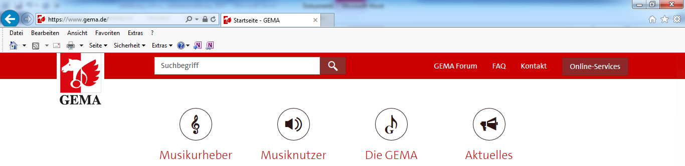 Information Online-Service GEMA Download Anleitung zur Freischaltung Der Online-Service GEMA Download ermöglicht Urhebern und Musikverlegern den schnellen und unkomplizierten Zugriff auf ihre