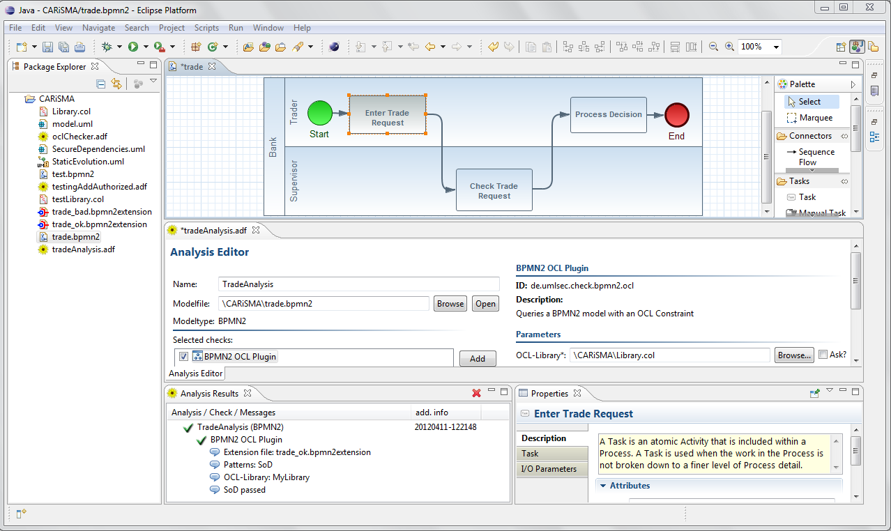 Analysewerkzeug CARiSMA Sicherheitsanalysen auf GP-/Softwaremodellen Eclipse