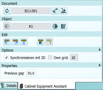 EI&C Cabinet Equipment Assistant Beschreibung Automatische Anzeige aller relevanten Daten Direkter Zugriff auf alle Attribute und Werkzeuge Wizard-like Bedienung für einfache und intuitive Nutzung
