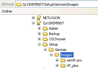 RIS-Abbild sichern Kapitel 2 2. RIS-Abbild sichern Das RIS Abbild, das bei der Installation der peadml Windows erstellt wurde, befindet sich auf dem Server im Pfad D:\RIS\Setup\German\Images\winxp.