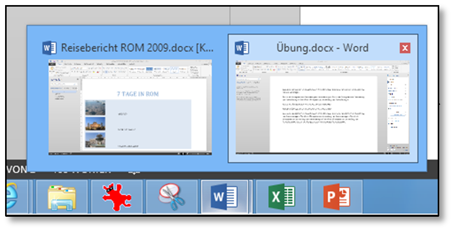 MS Word 2013 Einführung Programm verwenden 1. Mit einem Doppelklick auf COMPUTER gelangen Sie in den ÖFFNEN-Dialog. 2. Klicken Sie auf das gewünschte Dokument. Es wird blau markiert. 3.