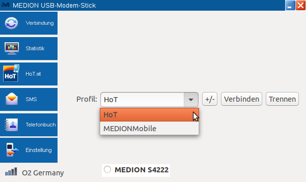 MEDION USB-Modem-Stick Software User Guide Einleitung: Der MEDION USB-Modem-Stick setzt auf den Linux Komponenten Netzwerkmanager ab Version 0.9.10 sowie Modemmanager Version 1.4.