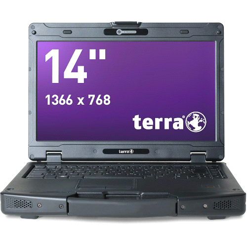 Datenblatt: TERRA MOBILE INDUSTRY 1431 Extrem robustes 14" Notebook mit serieller Schnittstelle. 14" Semi-Ruggedized Notebook mit Intel Mobile Technology und serieller Schnittstelle (RS232)!