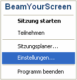 Registrierung BeamYourScreen ist eine einfache Software zur schnellen Übertragung Ihres Bildschirms. Ihre Gesprächspartner können an Sitzungen ohne Registrierung teilnehmen.