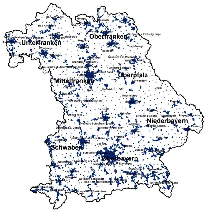 1 Rahmenbedingungen - Flächenland Als Flächenland hat Bayern beim