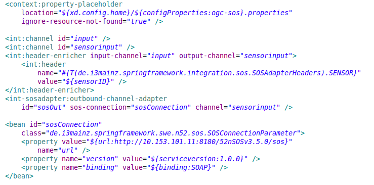 Spring SOS Adapter + Modul Eigenes OGC SOS Modul (u. a.