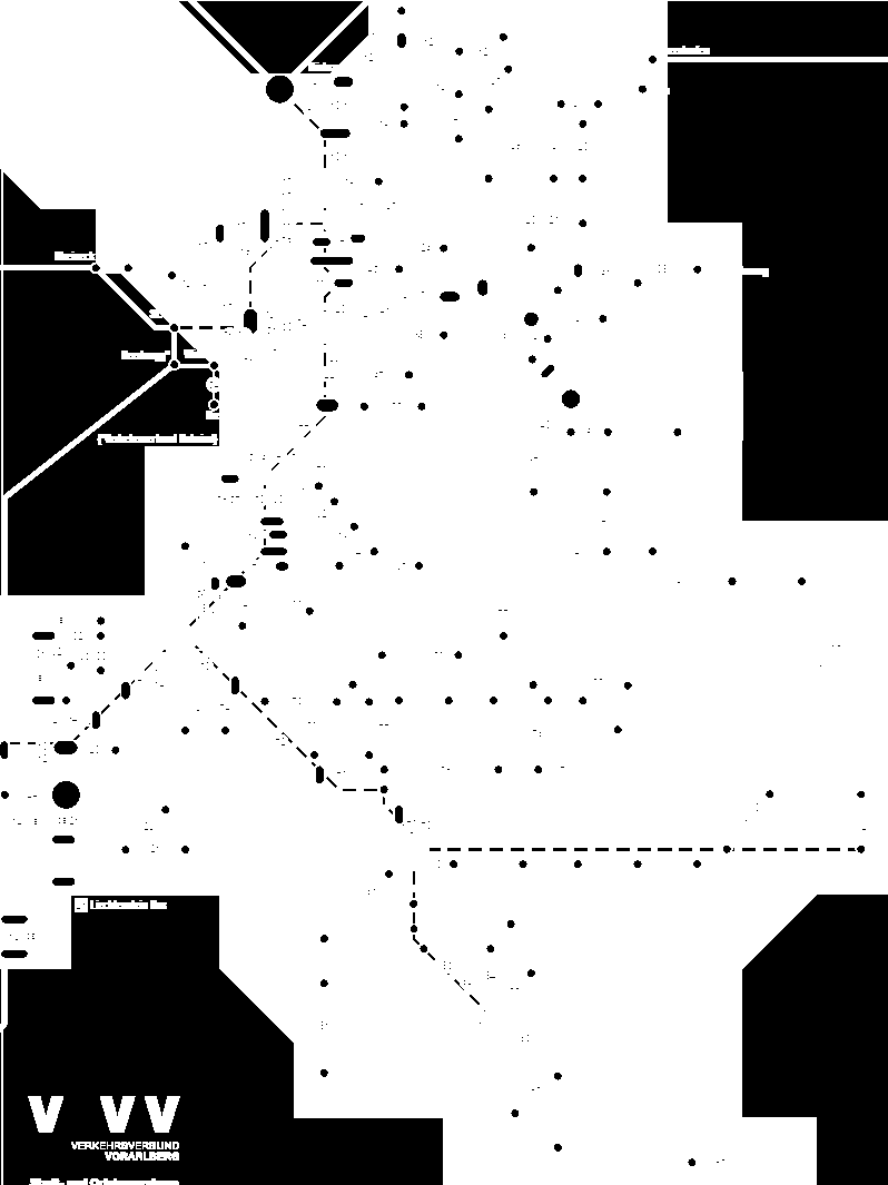 Der Verkehrsverbund Vorarlberg (VVV) Einführung Stadtbusse 1991-1993 Gründung VVV: 26.08.1999 23,4 Mio. Linienkilometer 19 Mio. km Bus 4,4 Mio.