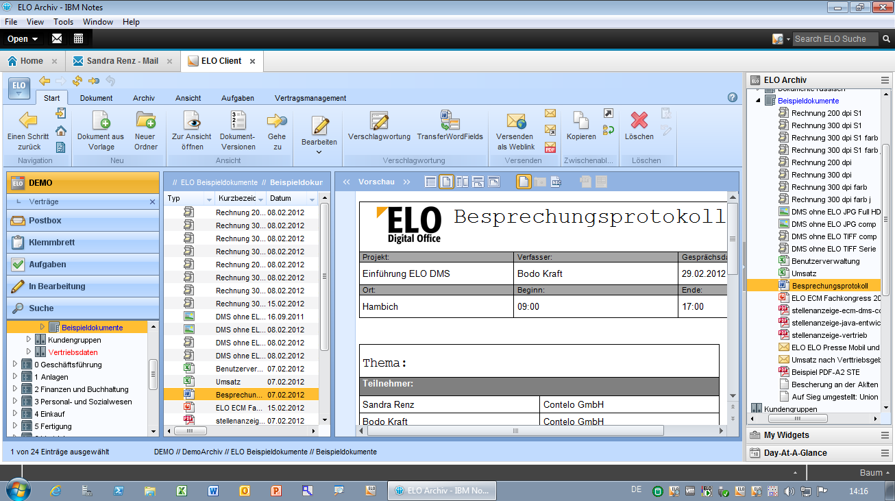E-Mail-Archivierung ELO