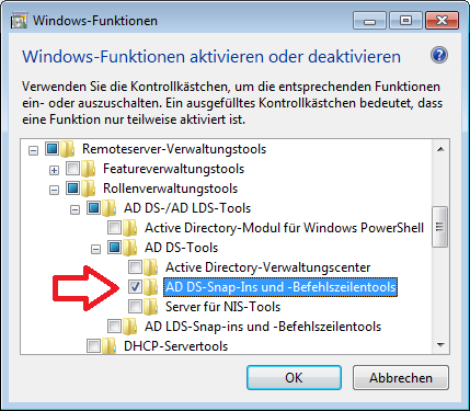 2. Klicken Sie im Bereich Programme und Funktionen auf Windows-Funktionen aktivieren oder deaktivieren Abbildung 5-1 3. Bestätigen Sie die Nachfrage der Benutzerkontensteuerung 4.