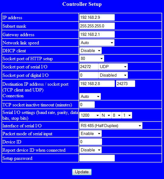 Bild: EX-9132 Beispielkonfiguration Folgende Zeilen können abweichend sein, falls Sie den IP-Standardadressraum der Fritz!Box verändert haben. Die Adressen müssen dann ggf. angepasst werden.