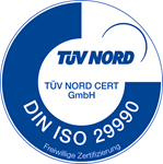 Wir sind zertifiziert nach DIN EN ISO 9001, DIN ISO 29990 und AZWV Es ist immer wichtig, sich selbst zu prüfen! Wir sind ein zertifizierter Bildungsanbieter.