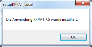 5. Schritt - Installation KPP Auswahltool 7.