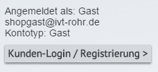 Index 1 Erste Schritte Unser Online-Bestellportal erreichen sie unter folgender Adresse: www.ivt-rohr.de/shop Klicken Sie nun auf Kunden-Login / Registrierung. 1.1 Registrieren Sie sind noch nicht registriert?