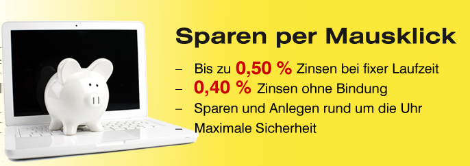 Online Sparen bei