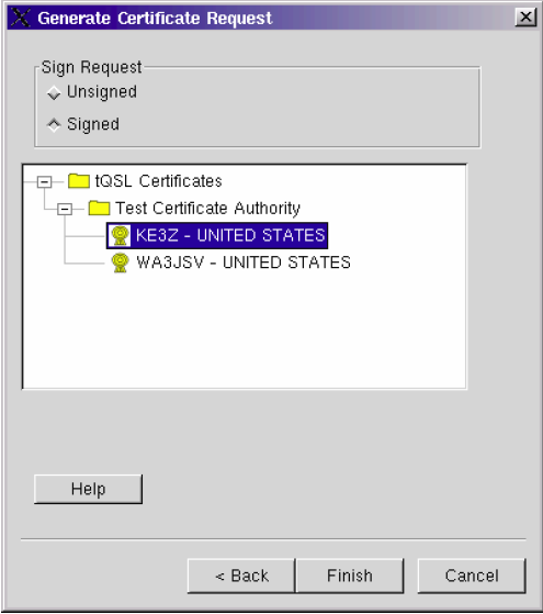 TQSL cert-deutsche Hilfe Seite 9 von 15 Eike, DM3ML / 22.08.2007 3 Anfrage abschicken (Sending a Certificate Request) Nach dem letzten Schritt des Wizards wird eine Datei <call>.tq5 erzeugt.