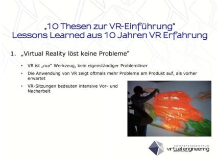Einführung Wirtschaftlichkeitsbewertung Virtual Reality