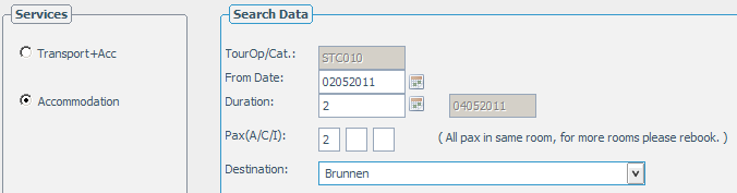 Wählen Sie STC als Tour Operator: -> Buchung von Hotels und Bahnanreise (4 Schritte) -> Buchung von Panoramazügen (7 Schritte) Buchung von