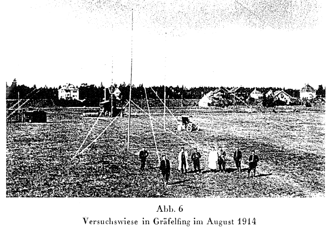 ab 1914: Entwicklung von militärischem Gerät, u.a. - zum Aufspüren feindlicher Telegraphenkabel im Bereich Verdun -