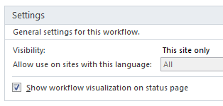 Workflow Visualisierung SharePoint 2010 bietet ein vordefiniertes Visio Services Webpart für das