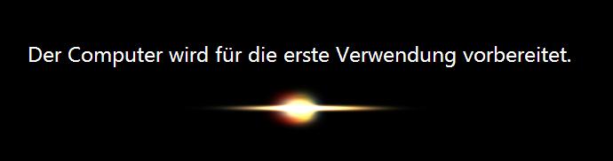 Abhängig von der Leistung Ihrer Hardware kann diese Phase wenige Minuten, aber auch länger