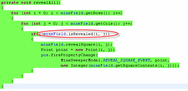 2.2.1.4. revealall Abbildung 7: revealall Auch hier ist wieder eine Interface Methode betroffen. Welche von Clover nicht erkannt wird.