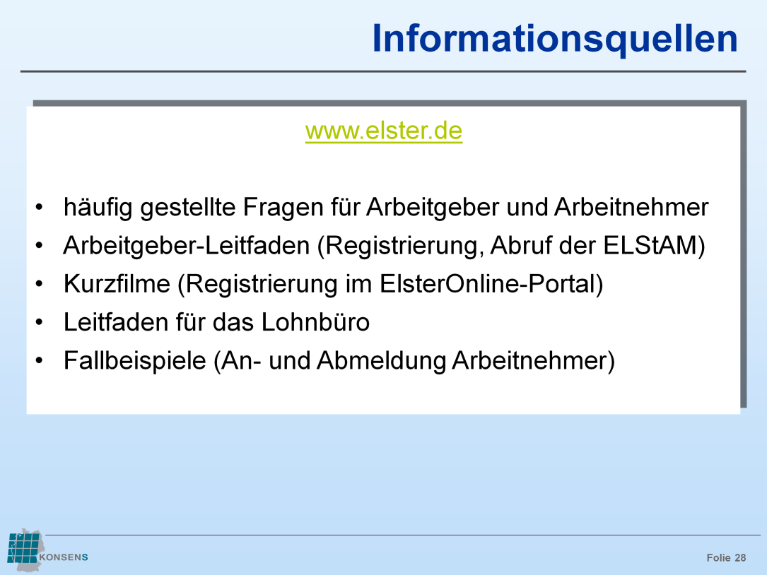 auf der Seite www.elster.