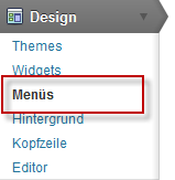 Menüs anlegen im