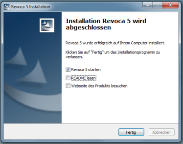 Revoca installieren Bei den folgenden Fenstern musst du einfach nur noch bestätigen: Beim letzten Fenster kannst du das Häkchen