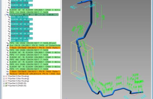 Projektverwaltung und CAD / PDM Interfaces 3D-Kaufteile (ACIS) Rohrklassen (XML) TT-Leitung + Komp.