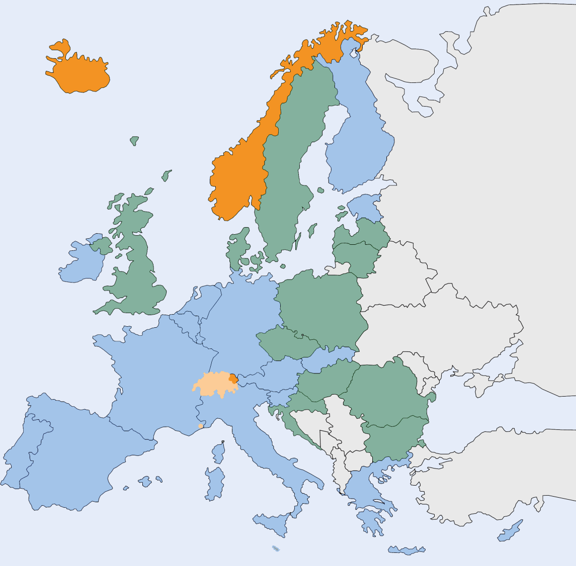 Der SEPA-Raum im Überblick S PA umfasst derzeit 33 Länder Belgien Bulgarien Dänemark Deutschland Estland Finnland Frankreich Griechenland Irland Island Italien Kroatien Lettland Liechtenstein Litauen
