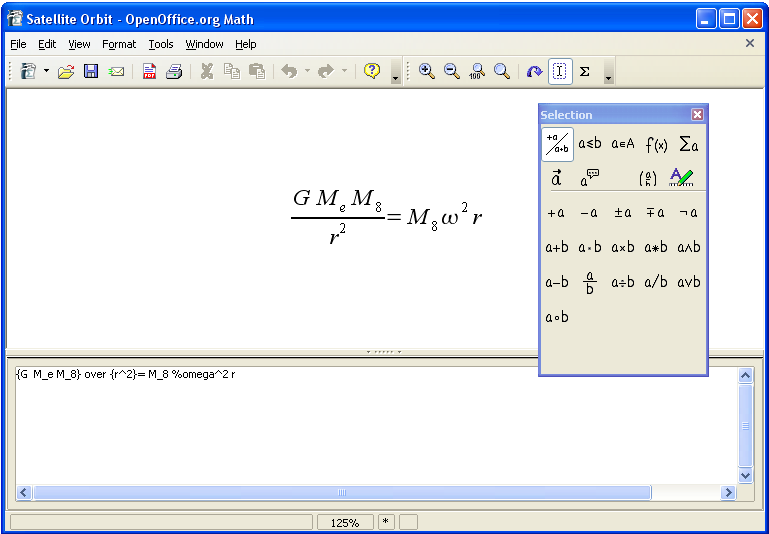 Die Module im Überblick OpenOffice Math Erstellung