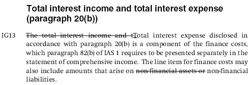 3. IFRS 7 Darstellung von Nettofinanzierungsaufwendungen (1) IASB-Änderungsvorschlag: