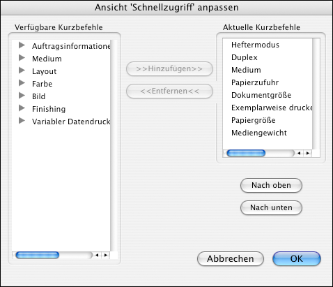 DRUCKEN UNTER MAC OS X 22 7 Öffnen Sie die Seite Fiery Funktionen.