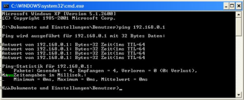 C.7 IP-Adresse anpingen 192 Abbildung C.36: Dialog Ausführen C.6.2 Windows Me/98 Rufen Sie über Start -> Ausführen den Dialog Ausführen auf.