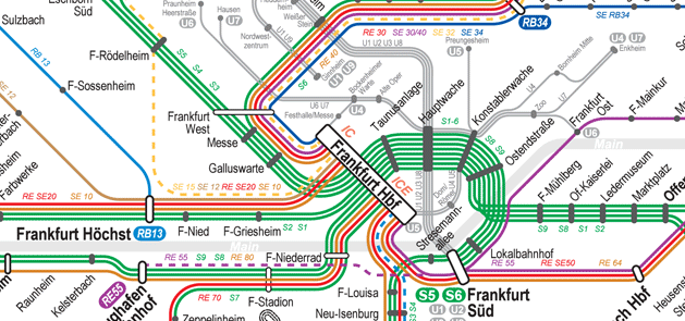 Anreise mit öffentlichen Verkehrsmitteln Fahren Sie von Frankfurt (Main) Hauptbahnhof tief ab Gleis 104 mit S-Bahn S 4 (Richtung: Kronberg (Taunus) ), S 5 (Richtung: Friedrichsdorf) oder S 6