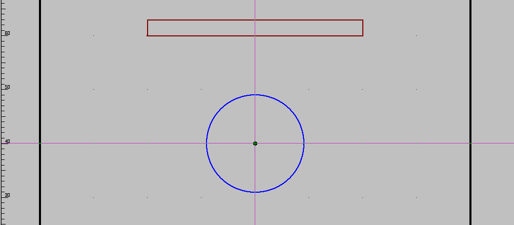 4. Designervase - Drehen des Rechtecks ( Nut für den Reagenzglashalter ) - optional - Bearbeitung 16. DREHEN a) Kursor an der 1. Ecke des Rechtecks positionieren (s. Abb. links) Koordinaten: 2.