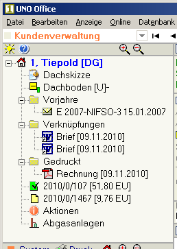 Es gibt dort den Ordner Gedruckt. Hier liegen die Dokumente die in das Internet-Office übertragen werden können. 4.3.