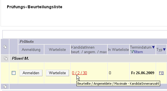 14 Lehrveranstaltung wählen und Weiter Alle auswählen oder ausgewählte anhaken Das anschließende Fenster sollte eine