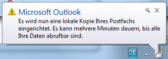Falls Sie mit einem einzigen Outlook-Profil arbeiten, sollten Sie folgenden Punkt mit OK bestätigen, damit Outlook beim Start automatisch das ausgewählte Profil lädt: Outlook: Erstmaliges Öffnen