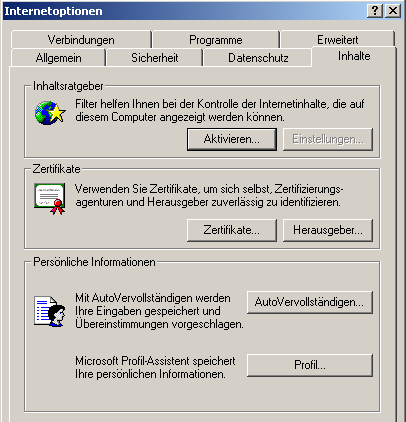 Ob Sie bereits ein Zertifikat einer anderen Person besitzen, können Sie im Windows Zertifikats-Speicher sehen. 3.2.