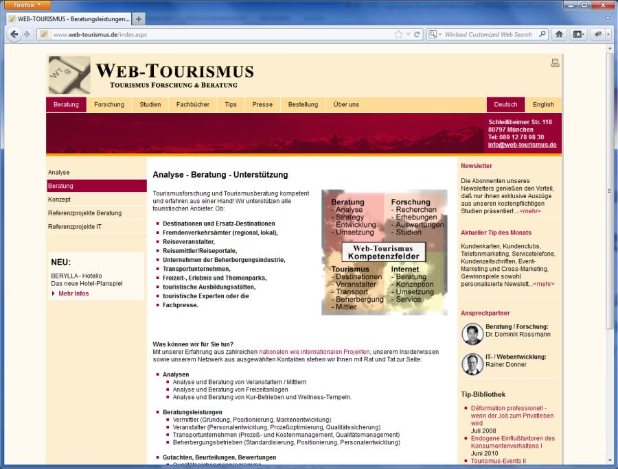 Große Untersuchung zu Last-Minute-Reisen WEB-TOURISMUS Tourismus-Forschung & Beratung München www.web-tourismus.de Tel.