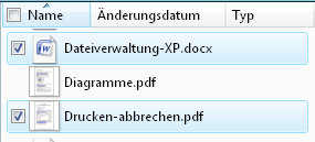Dateiverwaltung mit dem Windows-Explorer Hinweis: Die Beschreibungen für die Aktionen mit Dateien gelten jeweils für Ordner analog.
