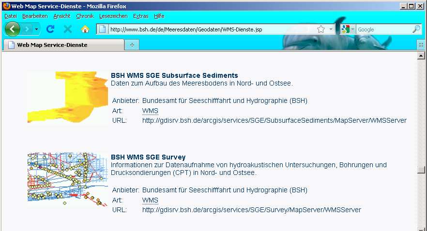 Zugang zur GDI-BSH - das GeoSeaPortal www.