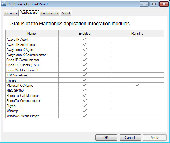 Plantronics Spokes Software Plantronics Control Panel Mit Plantronics Control Panel können Benutzereinstellungen und verschiedene Geräteeinstellungen, die die Leistung des Headsets beeinflussen,