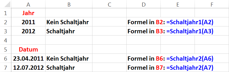Benutzerdefinierte Funktionen in Excel 2013 Seite 6 von 12 Hinweis: In der Abbildung 3 wurde für die Tabellenzelle B2 (und natürlich auch für die Tabellenzellen B3 bis B7) das Zahlenformat T.